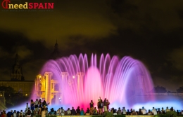 Montjuïc fountains in Barcelona, Spain